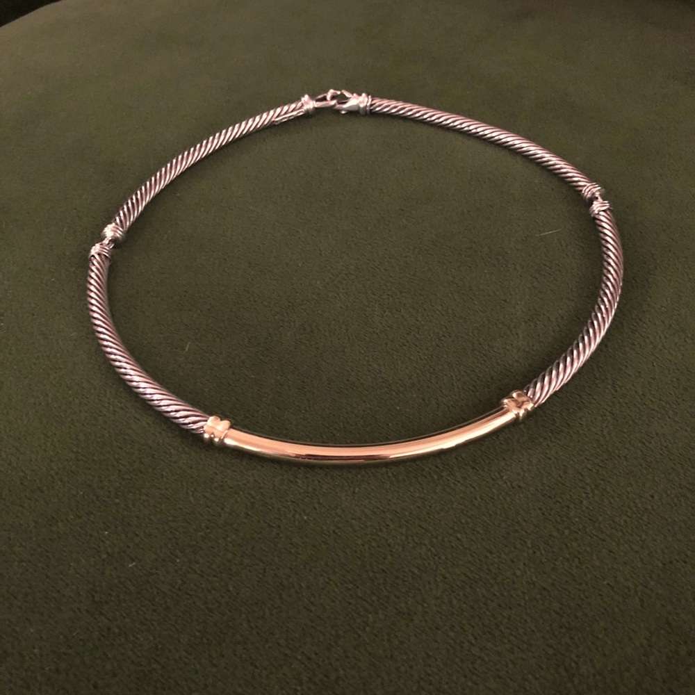 David Yurman 14k Yellow G/Cable Choker